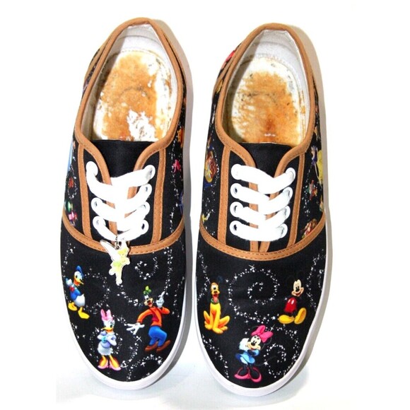 Disney Magic Women Canvas Shoes Sneakers Bradford Exchange Character Art Size 7 - Picture 13 of 16
